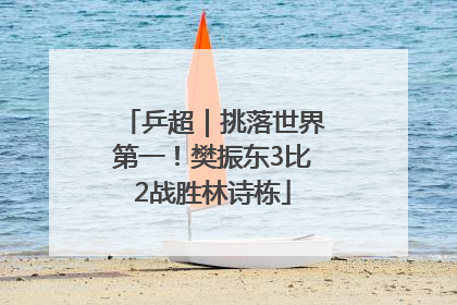乒超｜挑落世界第一！樊振东3比2战胜林诗栋